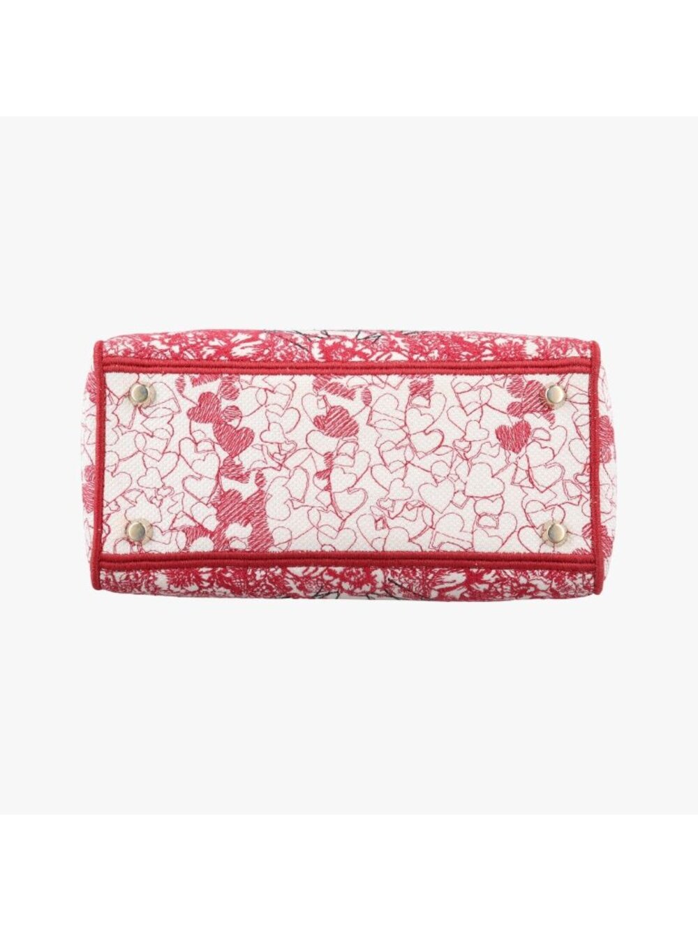 ★SOLD★ Dior D-light Royaume Red Multicolor Canvas Messenger - Picture 3 of 15